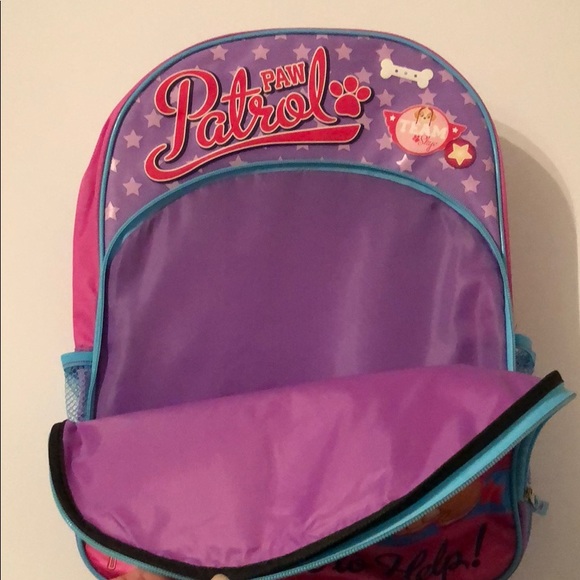 NWT Girls Paw Patrol Backpack - Picture 4 of 8